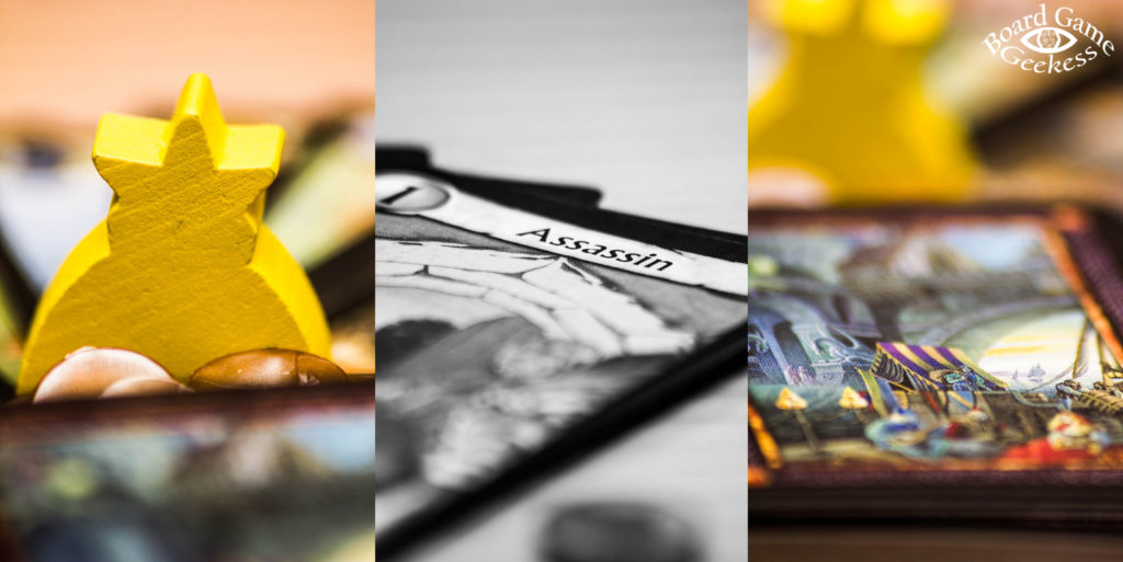Close ups of Citadels cards and pieces