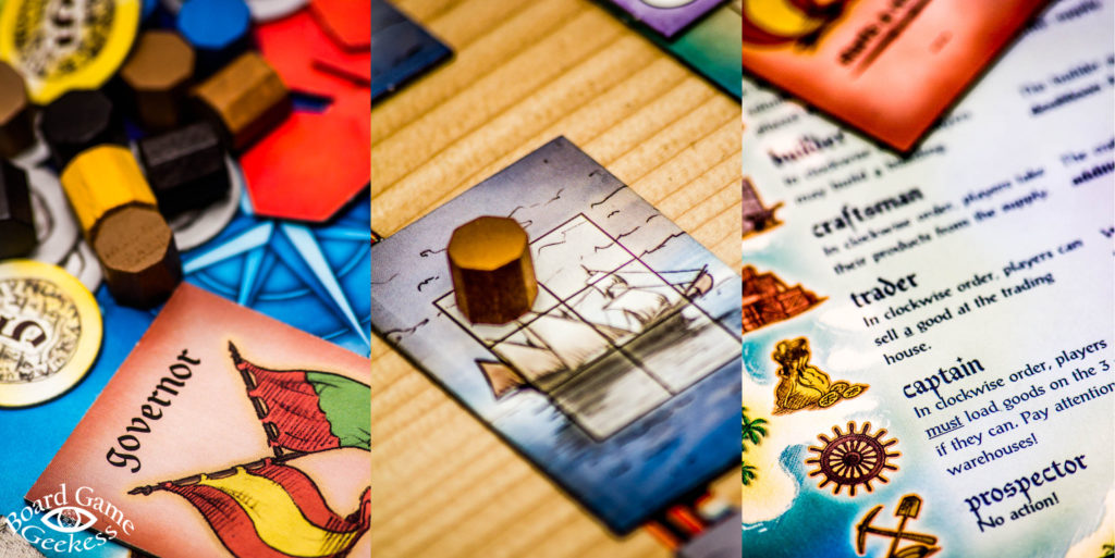 Close ups of Puerto Rico wind rose, captain's ship and explanation