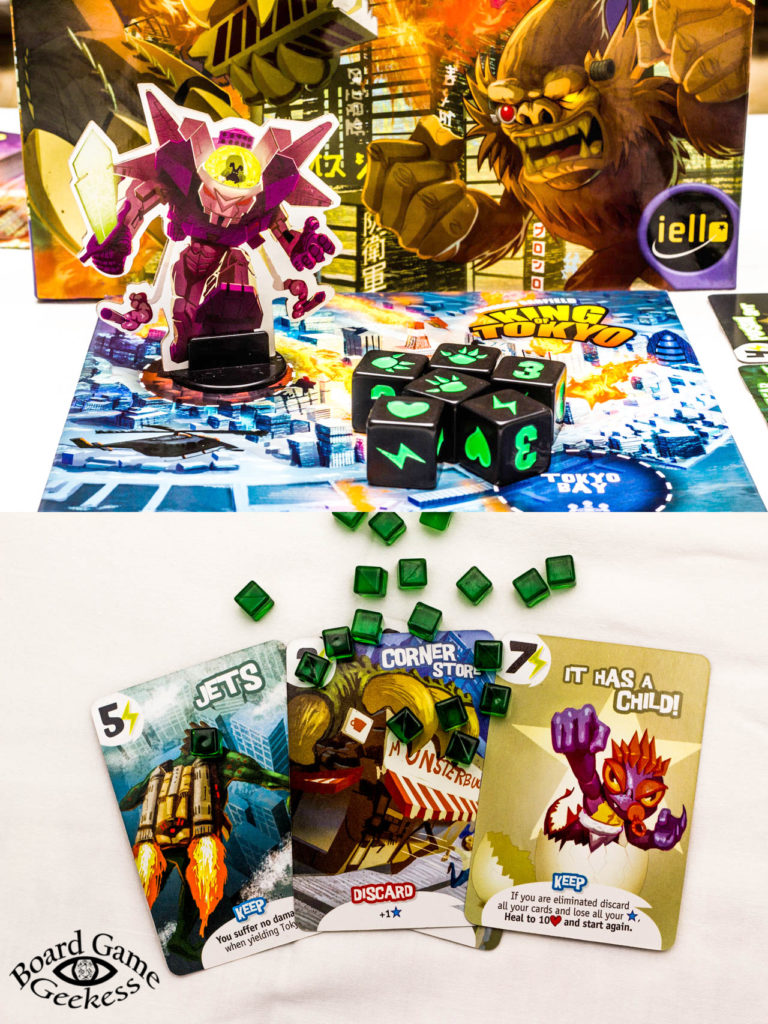 King of Tokyo setup and cards