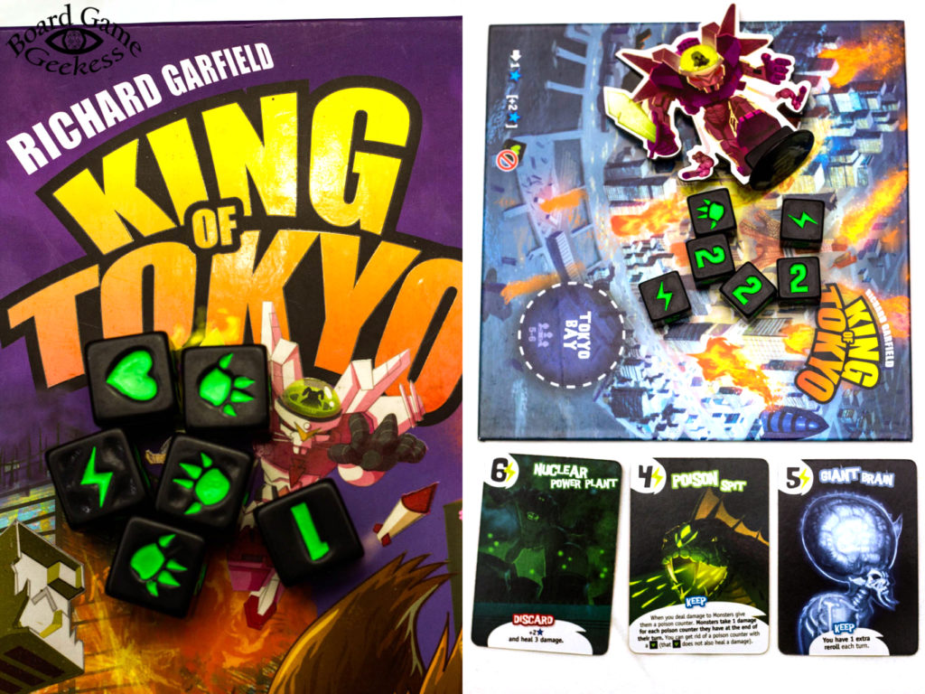 King of Tokyo box and board layout