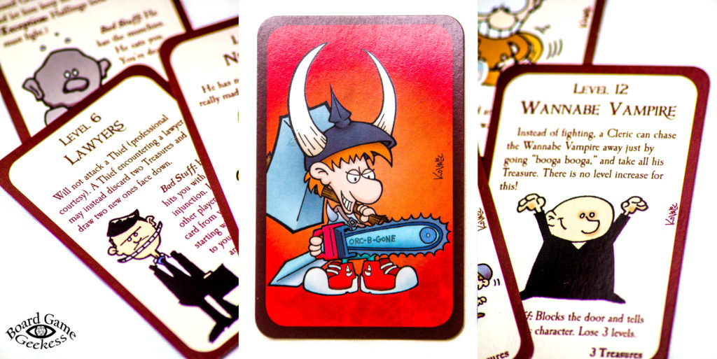 examples of munchkin cards and artstyle
