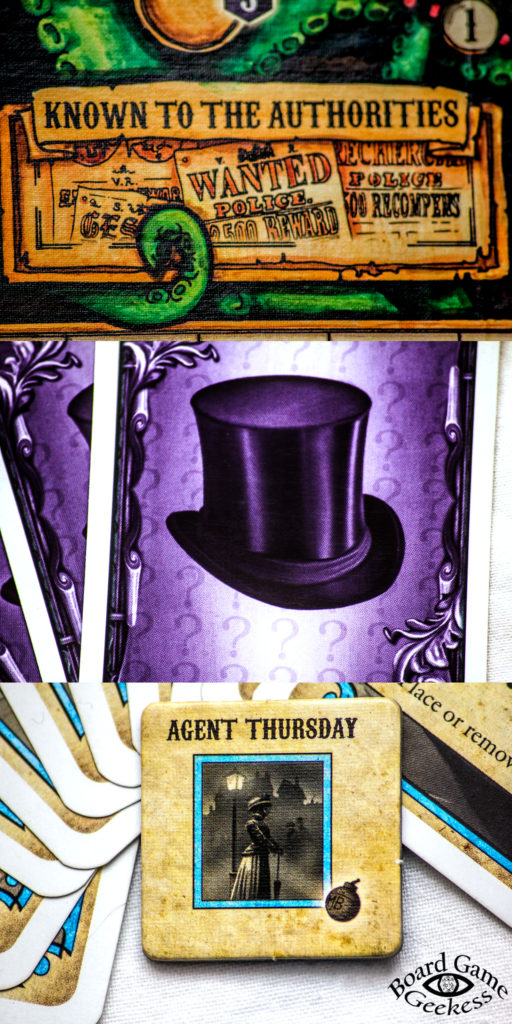 board, cards and tokens for a study in emerald