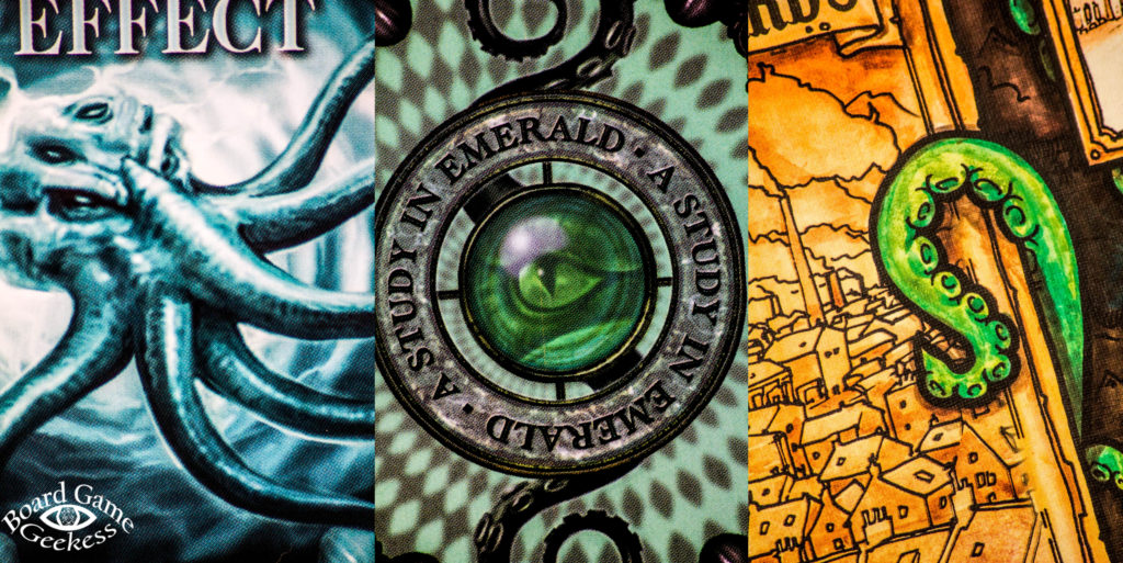 Details of the board for a study in emerald